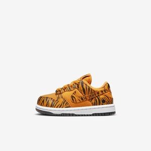 Nike Kids Orange and Black Tiger Sneakers